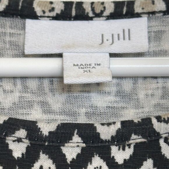 J Jill Midi Dress Round Neck Sleeveless Light Size XL Cotton Boho Resort Beachy - Picture 6 of 10